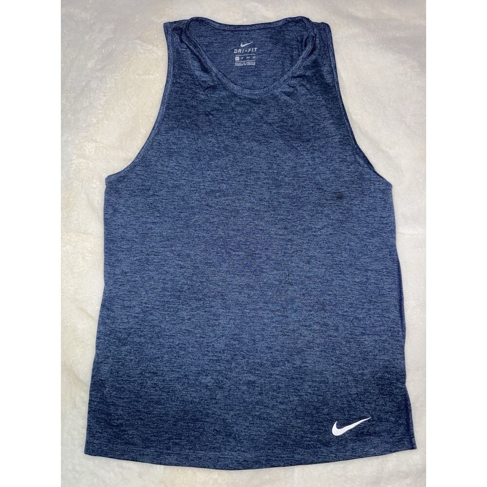 Nike Dri-FIT Tank Top Womens XS Blue Sleeveless Running Gym Workout Shirt